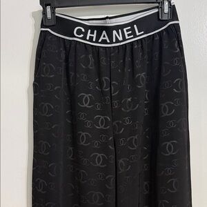 Black Monogram Trousers